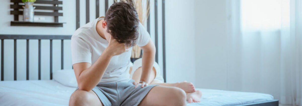 a man worried about sex