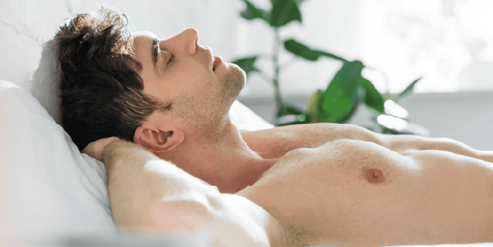 Anatomical illustration of the male G-spot with educational and sensual emphasis