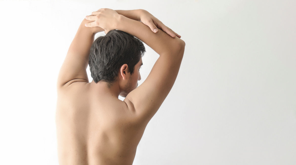 Man stretching out